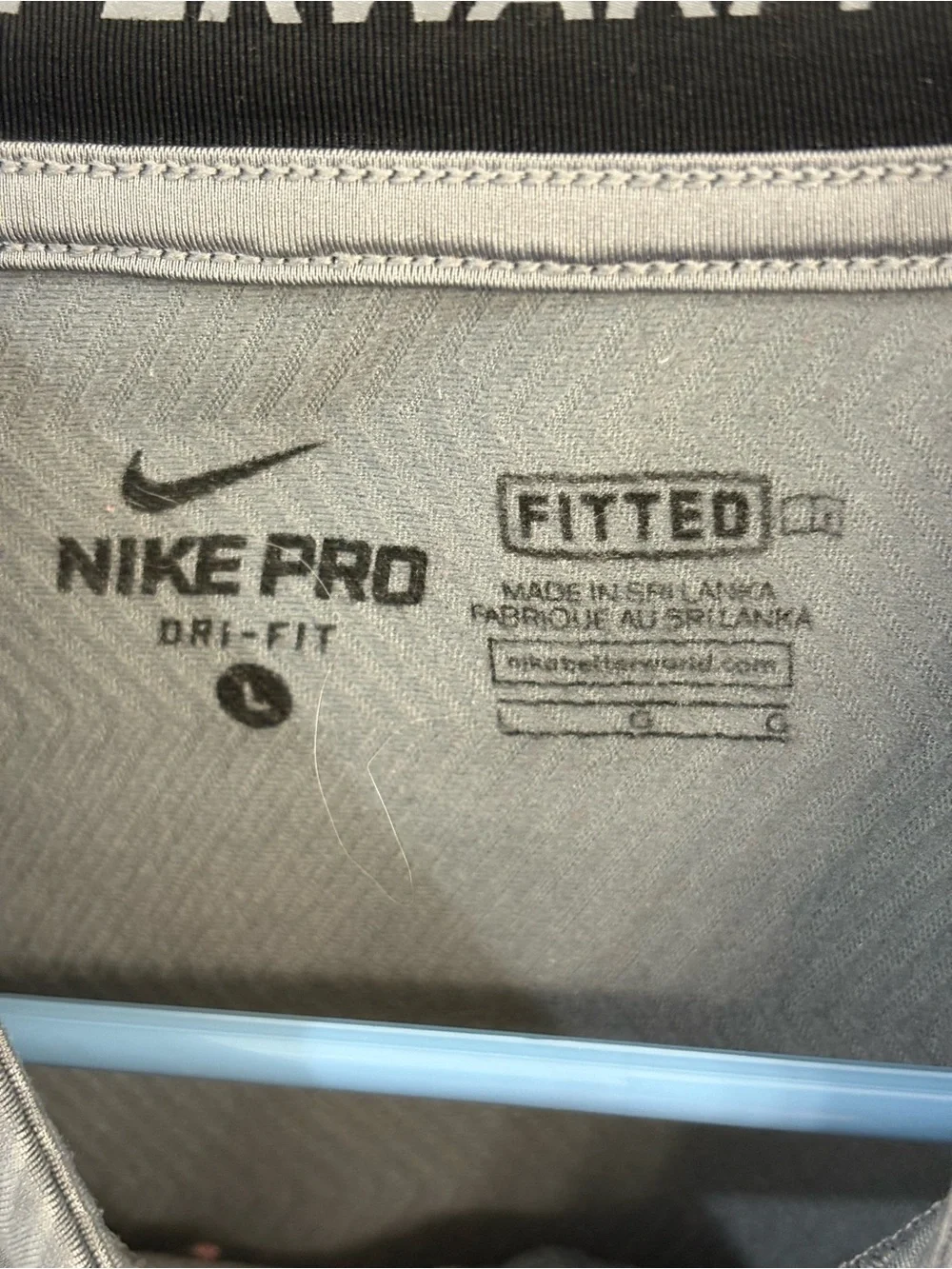 Nike Pro Hyperwarm Grey Quarter-Zip Pullover